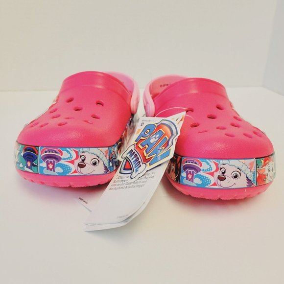 New Crocs Paw Patrol Kids Size C11 Pink Classic Clogs - Picture 7 of 11